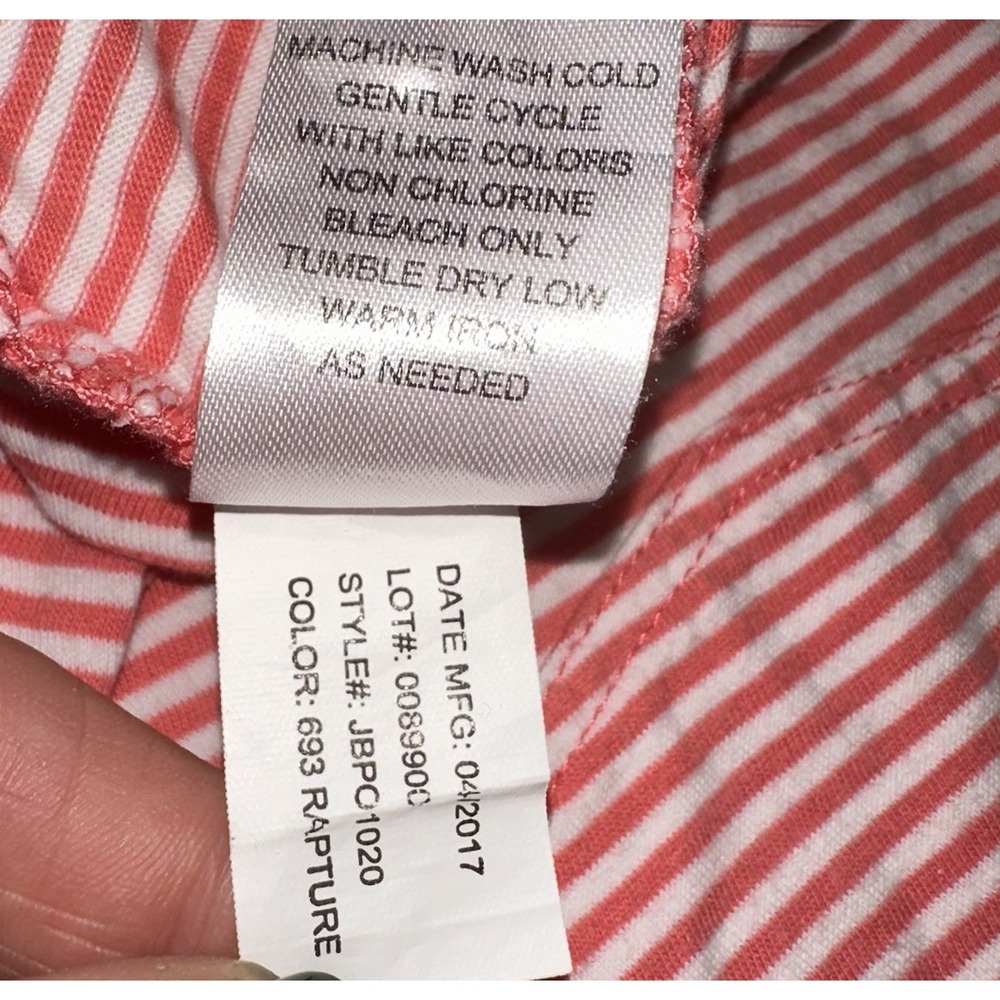 Johnnie-O Hangin' Out Red Rapture Striped Short Sleeve Cotton Golf‎ Polo Boys 14 - Picture 6 of 7